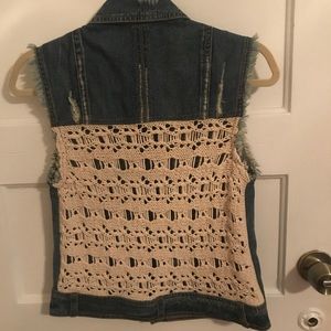 Free people denim vest